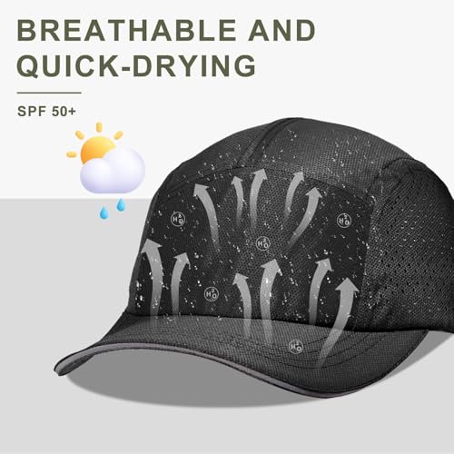 Image of Oversize XXL Mens Quick Dry Baseball Cap Cooling Breathable Mesh Sports Cap Lightweight Snapback Hat for Big Head