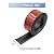 Floor Transition Strip, Floor Cover Strips Self Adhesive Flooring Transitions Laminate, 2"Wide Vinyl Floor Flat Divider Strip Trim for Carpet Threshold Strip (6.56Ft,Black)