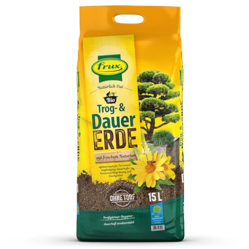 frux® Bio Trog- & Dauererde Natürlich Gut torffrei - 15 Liter