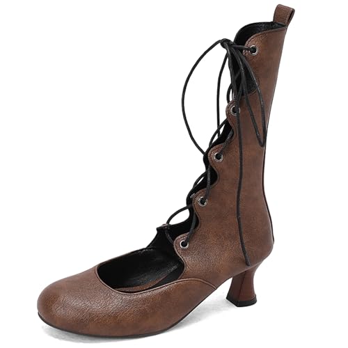 Sandales spartiates femme petit talon bout rond classique Lizoleor chaussures été