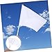 NAMOARLY 20pcs Small White Flags Sticks Referee Flag for Racing Waving Flag Decor Lightweight Flagpoles for Car Racing Fans