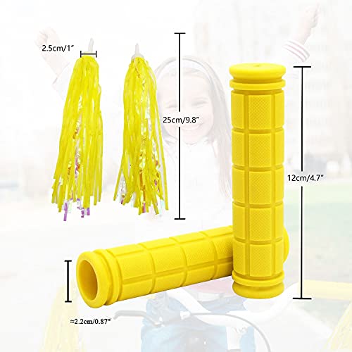Bike Handle Grips with Tassel Streamers for Girls Boys and Red & Streamers - Picture 42 of 66
