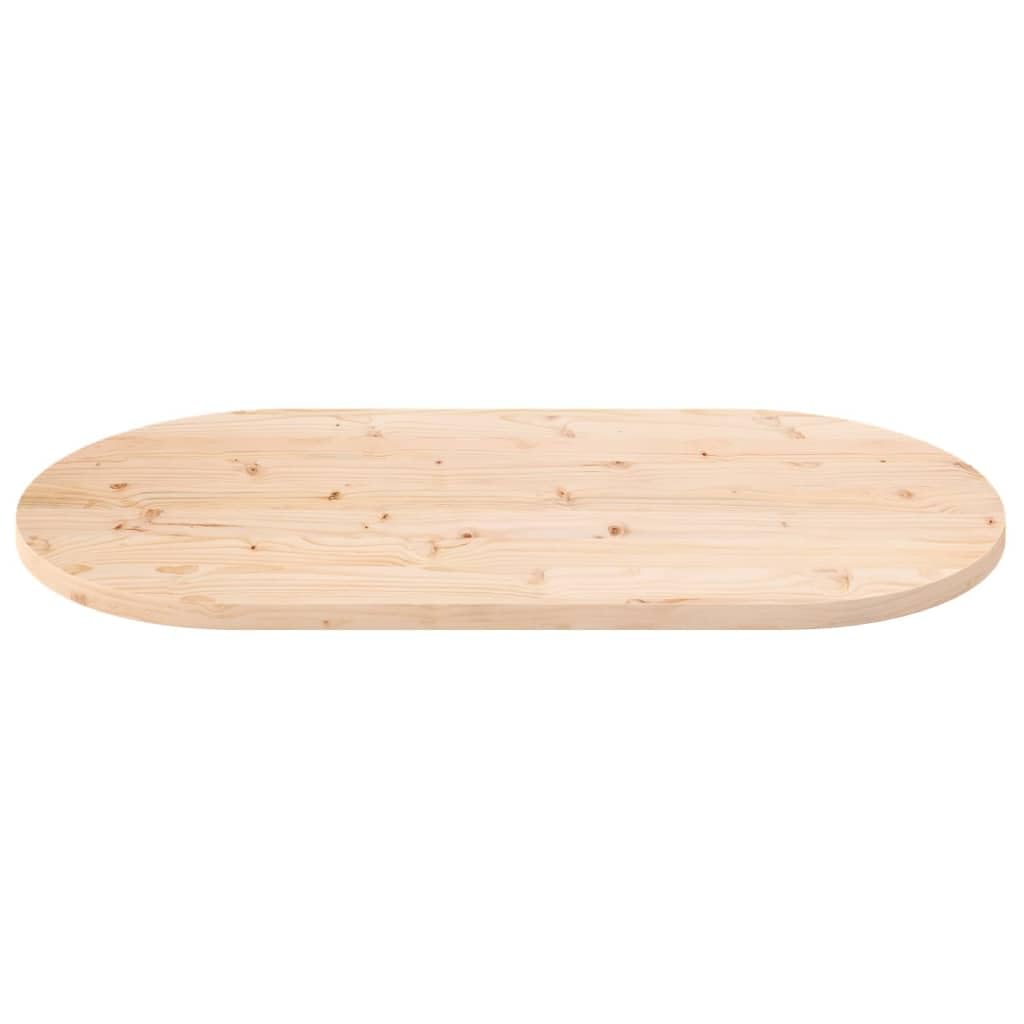 vidaXL Plateau de Table 100x50x2,5 cm Bois Massif Pin Ovale