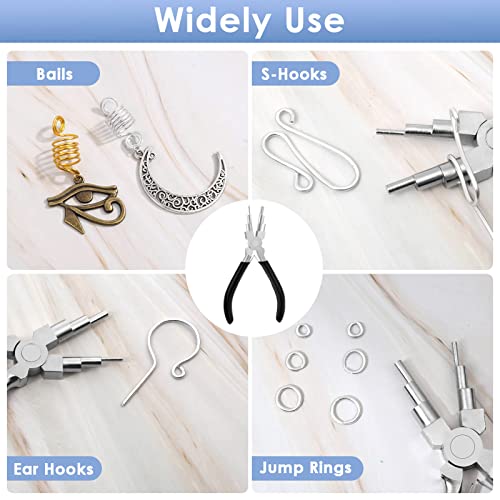 Image of Bail Making Pliers, 6 in 1 Round Nose Pliers for Making Jump Rings, Wire Wrapping, Jewelry Making, Loop Making, Forming Bends