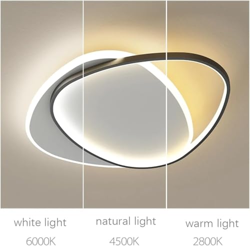 Plafonnier LED moderne pour harmoniser l'éclairage du salon - 4