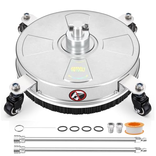 16" Pressure Washer Surface Cleaner, Stainless Steel Power Pressure Washer