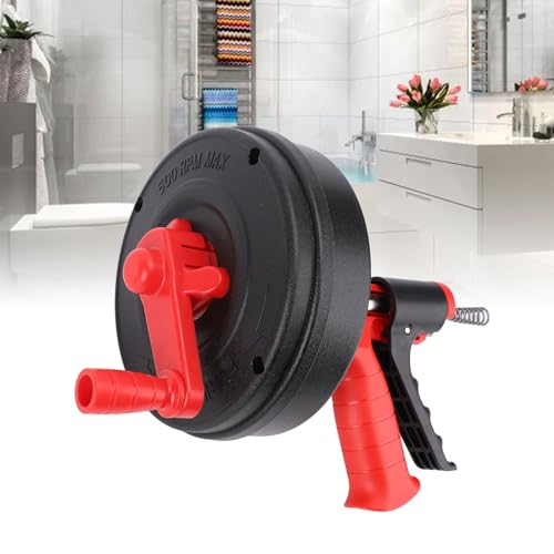 Desatascador Manual para Desagües con Muelle de Acero Manganeso 65, Ideal para Inodoros y Cocinas (Muelle de 10 m) miniatura 4
