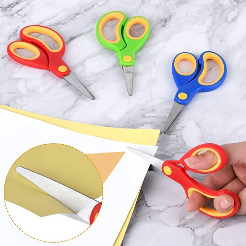ELECKEY Scissors for School Kids Student, Kids Scissors 36 Count Bulk Set Teacher Pack(Rounded-tip, Blunt), 5 Inch by Eleckey - Image 3