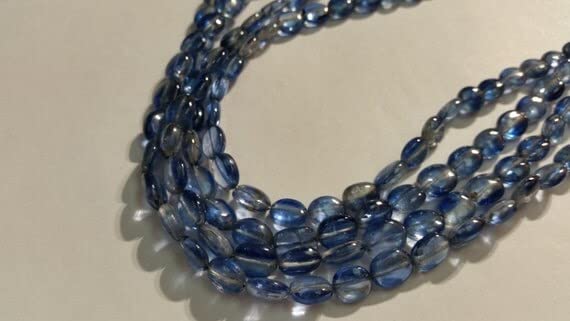 Cyanite naturelle ovale de qualité supérieure pour vos créations de bijoux haut de gamme
