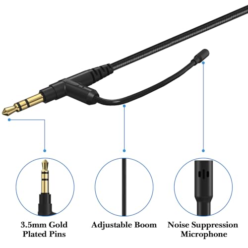 Cable de audio Linkidea con micrófono 3.5mm 2 m miniatura 2