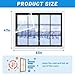 2 Pcs Window Plastic Insulation Kit 47'' x 63'', Window Insulation Covering Film for Winter, Heavy Duty Clear Shrink Film Window Seal Kit to Keeps Cold Air Out and Warm Air in