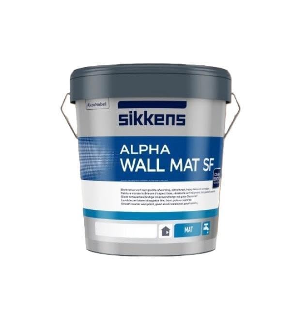 Sikkens Idropittura Lavabile per Interni Alpha Wall Mat SF Bianca 5 Litri Opaca