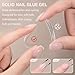 GLUI Nail Glue, 15g Solid Nail Glue Kit, Solid Nail Gel for Press On Nails, Strong Adhesive Nails Kit for Women DIY Home Salon Use, The Key to Safer, Longer-Lasting Nails (1)
