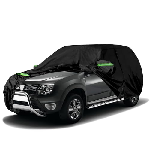 Telo Copriauto Sostituzione per Dacia Duster 2010-2023, Copertura Auto Protettiva Dell'auto, Telone per Auto Garage Completo Impermeabile Strisce Riflettenti Completo PE