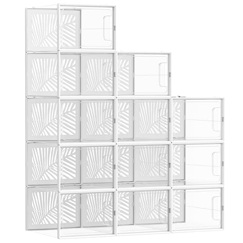 SONGMICS Schuhboxen, 12er Set, LSP107W01