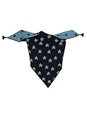 maximo Mädchen Halstuch Triangelschal mit Sternen, Mehrfarbig (Dunkelmarine/Denim 1163), 5 (Herstellergröße: 5)