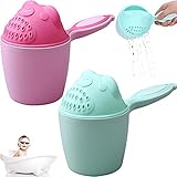 🛁 【Diseño de doble salida】 Diseño de orificio de agua fino, salida de agua moderada y tierna, enjuague suavemente el cuero cabelludo del niño, para que el niño pueda lavarse el cabello de manera más conveniente, el otro es un diseño de gran apertura.