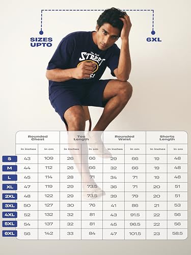 Image of Fflirtygo Men Graphic Print Cotton T-Shirt & Short Set for Men /Boys