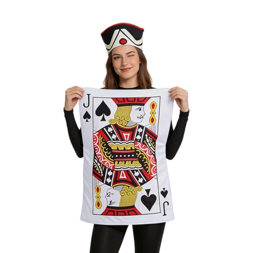 Disfraces de cosplay, traje de cartas de juego, disfraz de de Halloween, para adolescentes y adultos