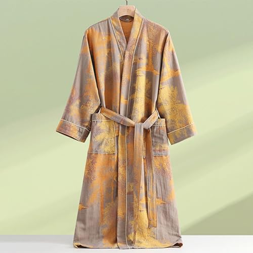 Womens Boho Floral Print Robe Lightweight Short Sleeve Bathrobe Soft Kimono Robes V-neck Loungewear with Pockets2