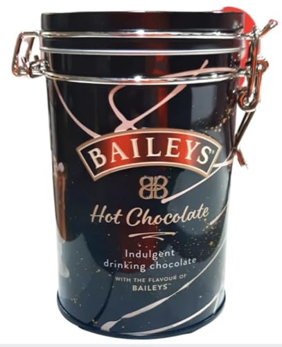 Baileys Indulgent Drinking Chocolate Infused with Irish Cream Hot Chocolate Tin - 200g | Great Gift for Valentine Mothers Day and More