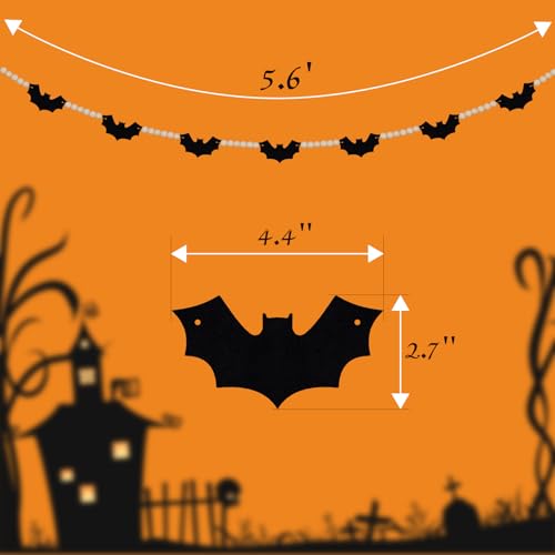 Oeyliz Halloween Garland for Mantel Halloween Decorations - image 3