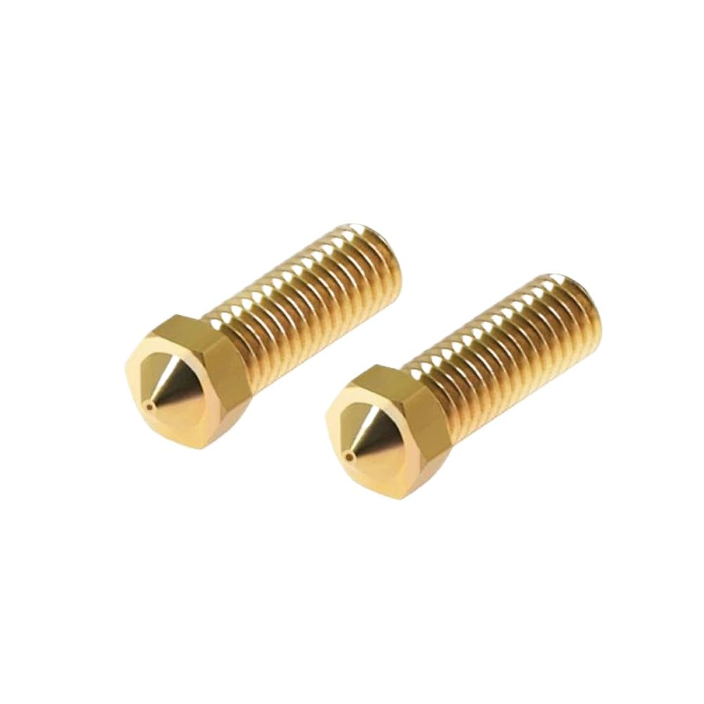 Blocco ugello hotend in ottone con doppi fori da 0,4 mm compatibile con stampante FLSUN V400 per filamento da 1,75 mm