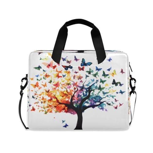 Funda Maletín para Laptop Mariposas y Árbol Abstracto miniatura 1