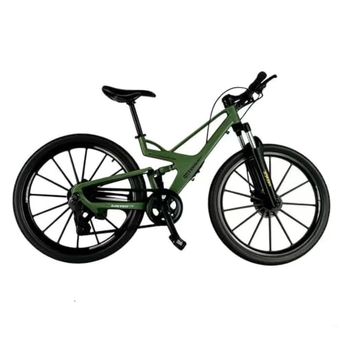 Amortiguador de cola blanda de aleación para bicicleta todoterreno, equipo de bicicleta vinculable, freno de disco tri-rueda, mini MTB, modelo de escritorio, colección de coches, regalos de cumpleaños