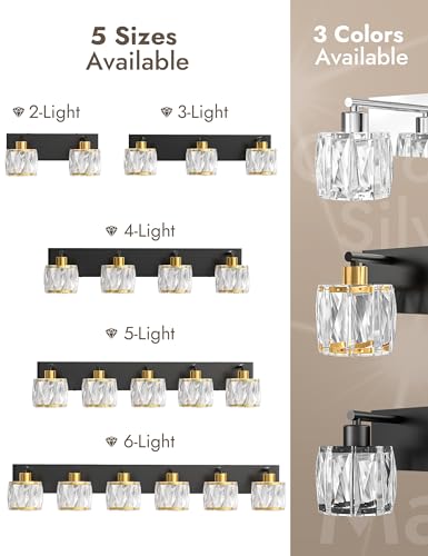 VOLISUN 3-Light K9 Crystal Bathroom Vanity Light Fixture $22.19 + Free Shipping w/ Prime or on $35+ + 68% Off Code PPFKD0YC Prime - image 7