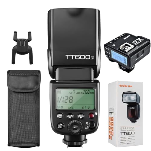 Godox Flash TT600S with Godox Flash Trigger X2T-S Bundle - 2.4G Wireless X System, High-Speed Sync, Compatible with Sony DSLR Cameras. Powerful GN60, Quick Recycle, and Versatile Flash Modes
