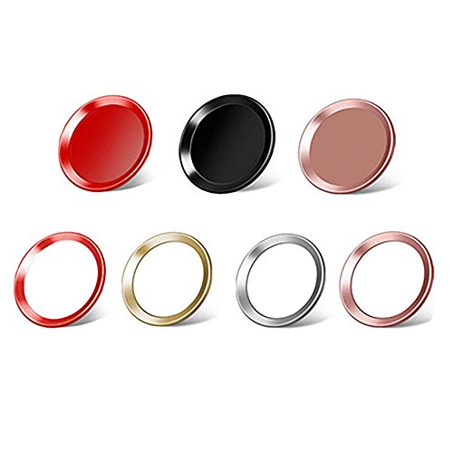 7 Pcs Home Button Sticker Support Fingerprint Touch ID Compatible for iPhone Series and iPad Series