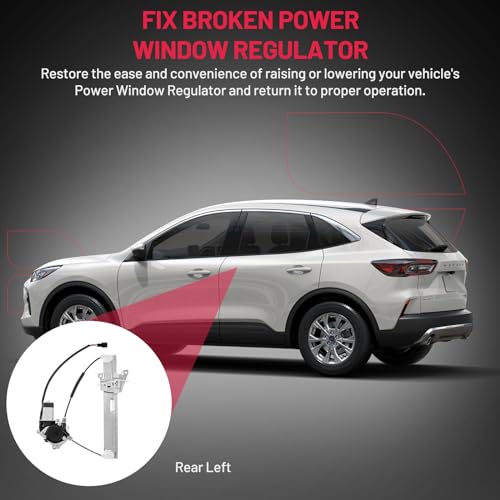 Image of BDFHYK 751-712 Power Window Regulator with Motor Rear Left for Escape 2008-2012, Mazda Tribute 2008-2011, Mercury Mariner 2008-2011| 2008 2009 2010 2011 2012 08 09 10 11 12