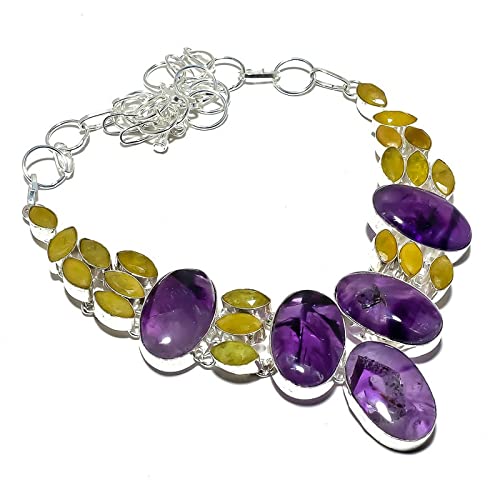 Collier améthyste anti-ternissement pour look bohème