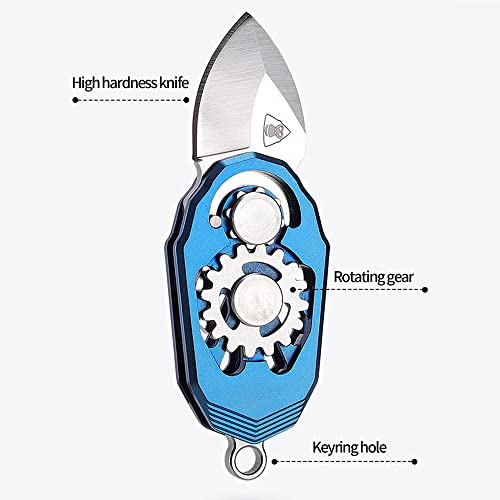 Qhyitonti Pocket Folding Knife The Shape Of Beetle Keychain Knife Tactical Gear Unique Gift Edc Suitable For Camping/Hiking (Grey) #TOP2