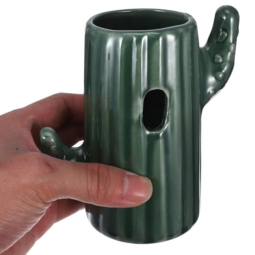 Soporte de cactus para botellas de hámster de cerámica estable 5