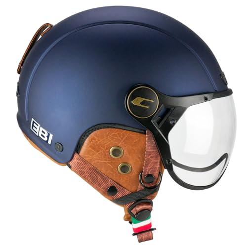 CGM EBI Casque de Ski Unisexe pour Adulte, Bleu Satin, L (59cm)