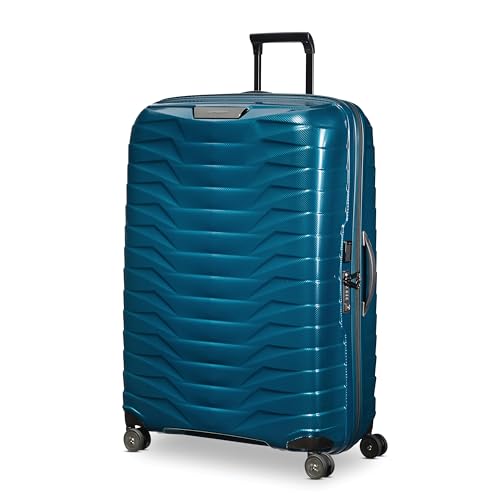 Image of Samsonite Proxis X-Large Hardside Luggage with Dual Spinner Wheels - Innovative Roxkin Lightweight Shell With Ultimate Durability- Includes TSA Lock, Ergonomic Telescoping Handle - Petrol Blue