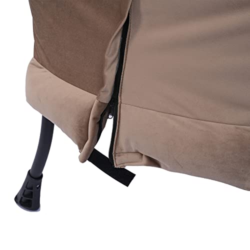 Jomol Living Room Chairs Modern Cotton Fabric Lazy Chair, Accent Contemporary Lounge Chair, Single Steel Frame Leisure Sofa Chair With Armrests And A Side Pocket(Tan) #TOP5