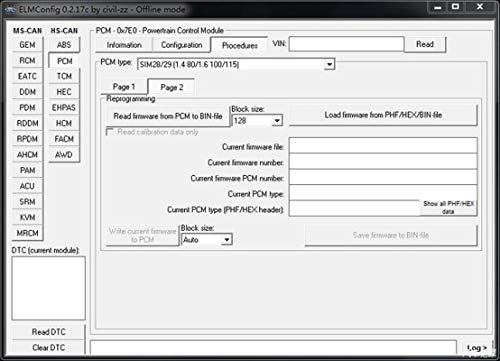 VINT-TT55502 ELM327 USB Modified for FOSCAN ELMconfig FOCCCUS HS-CAN/MS-CAN