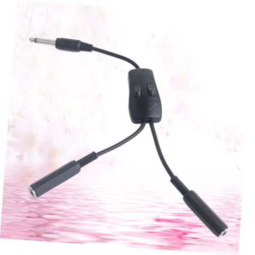 Adaptador de clips para cables duradero con interruptores dúplex y cable flexible negro 5