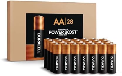Duracell Coppertop AA Alkaline Batteries with POWER BOOST Ingredients, 28 Count (Pack of 1), Long-Lasting Alkaline in Re-closable Pack for Quick Access and Organized Storage - 1