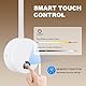 ERWEY 2 Stück LED Leselampe Wandmontage, Wandleuchte mit Touch-Dimmer (3000-6000K), 4W Bettlampe mit 360° Flexiblem Schwanenhals und USB-Ladeanschluss für Bett, Schlafzimmer (Weiß)