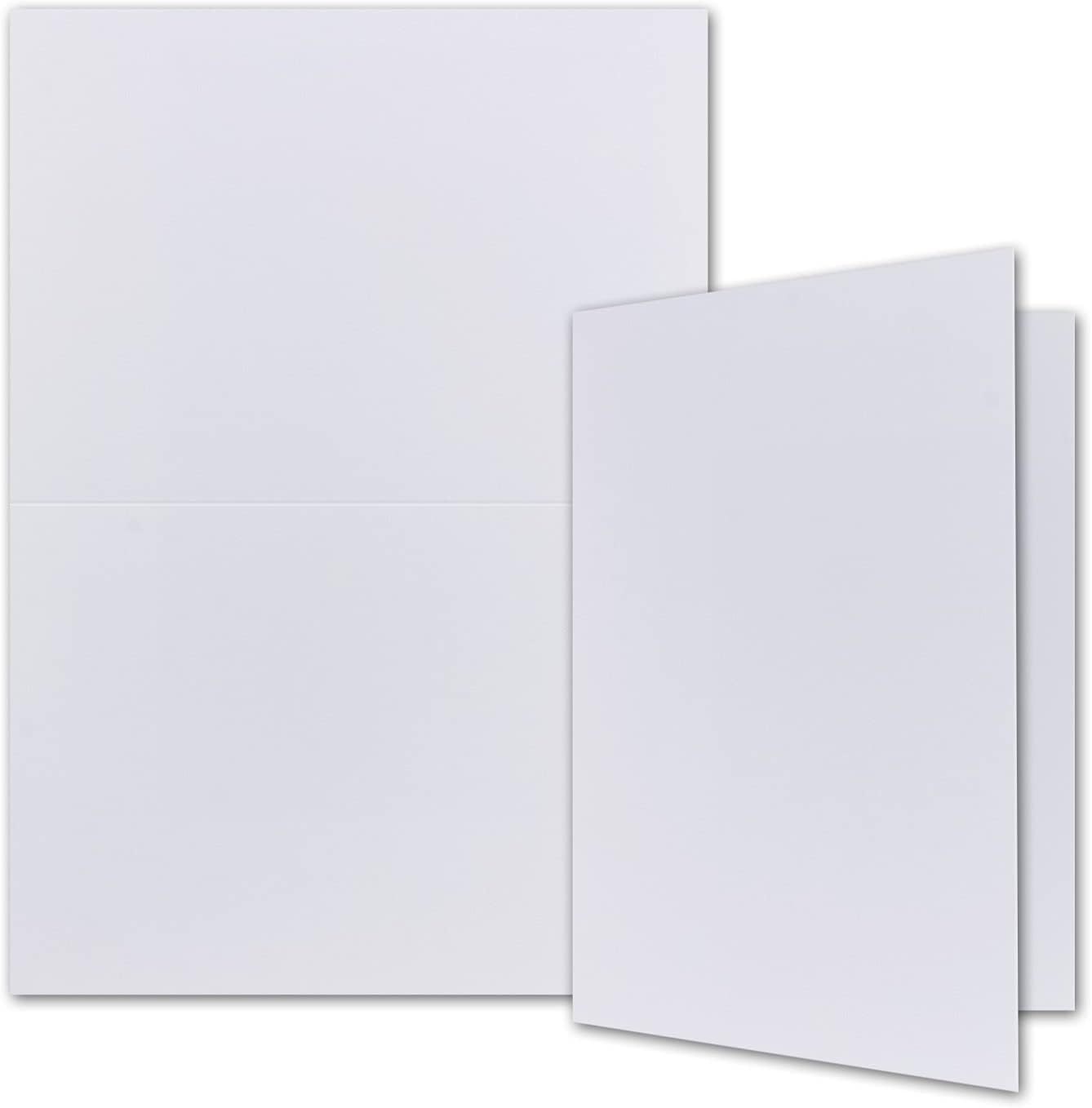 Card set, R1316, R1317, A6 / C6, white and cream 10-er Set Hochweiß mit Strukturprägung, Bright white, Set of 10 - Image 3