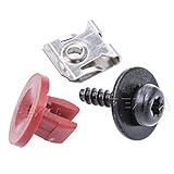 Rexka 10 Sets T30 Engine Splash Shield Guard Undertray Cover Screws Bolt Nut Clip Kit Compatible with Ford Focus Escape Explorer