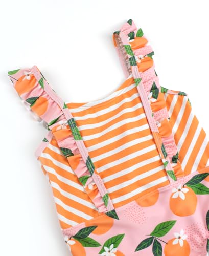 Image of RuffleButts Baby /Toddler Girls Ruffle Strap One Piece Swimsuit w /UPF 50+ Sun Protection