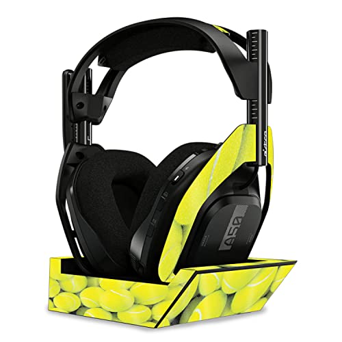 Image of MightySkins Glossy Glitter Skin Compatible with Astro A50 Wireless Headphones + Base Station (Gen 4) - Tennis is Life | Protective, Durable High-Gloss Glitter Finish | Easy to Apply | Made in The USA