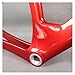 Carbon Fiber Track Bike Frame Fixed Gear Racing Metallic Red Paint Rear Hanger(Fork with Hole,Size 57cm)