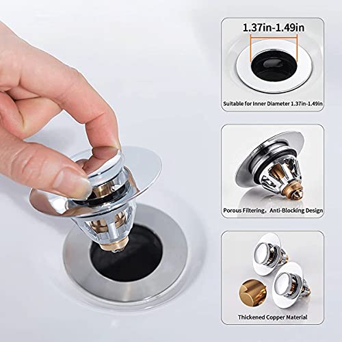 Bouchon lavabo pop-up pour changer facilement une bonde de lavabo usée - 5