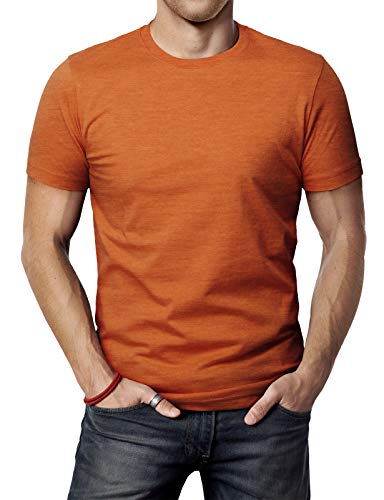 H2H Mens Casual Slim Fit Short Sleeve T-Shirts Soft Lightweight V-Neck/Crew-Neck Size XS to 3XL - Image 3